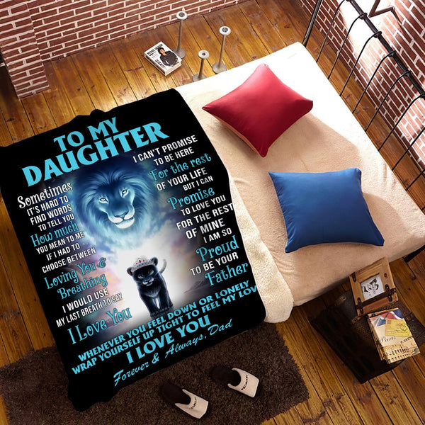 Lion Heart Dad Blanket