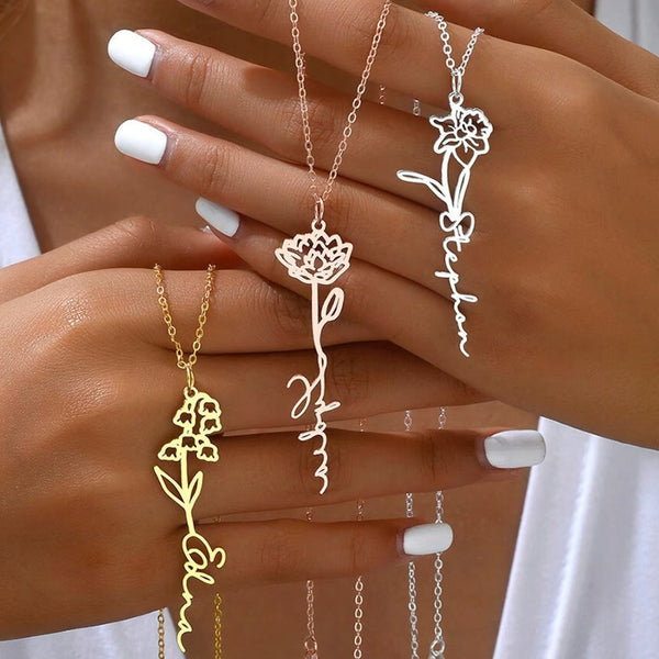 Blooming Birth Flower Necklace