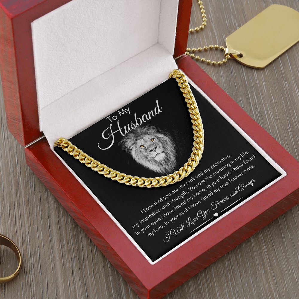 To My Husband Cubin Link Chain