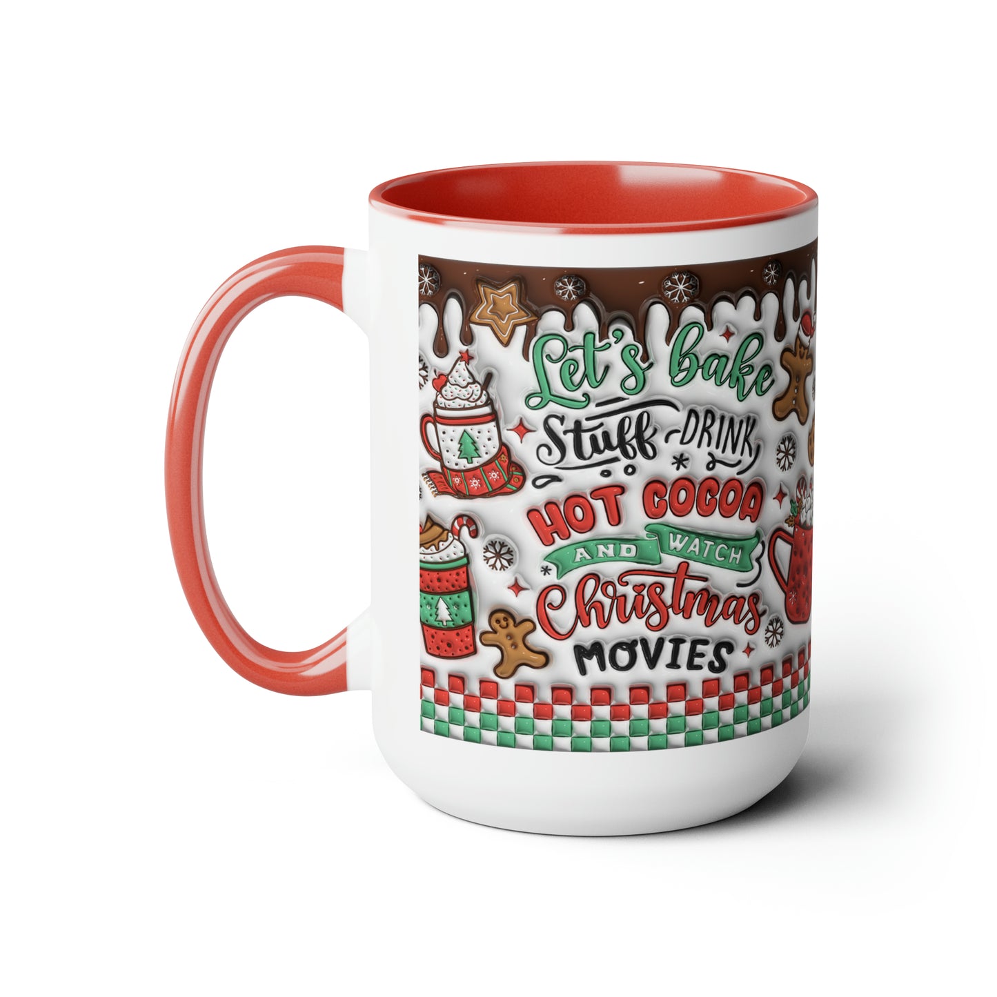 Two-Tone Coffee Mugs, 15oz