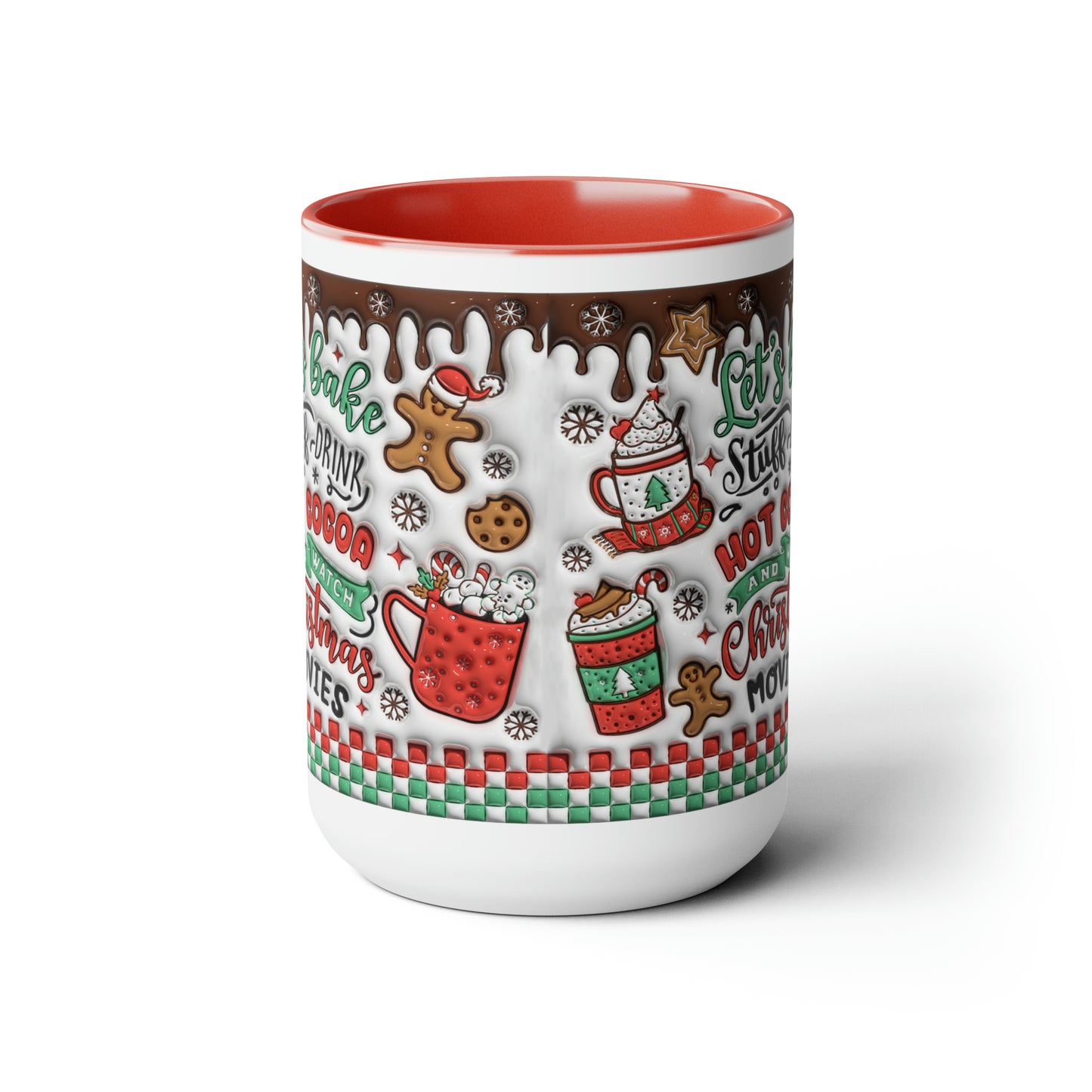 Two-Tone Coffee Mugs, 15oz