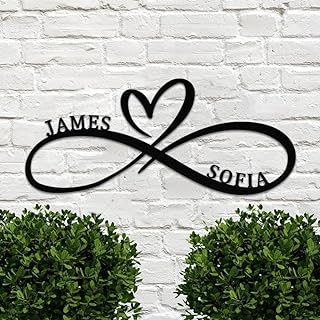 Infinity Couples Personalized Sign/ Metal Art