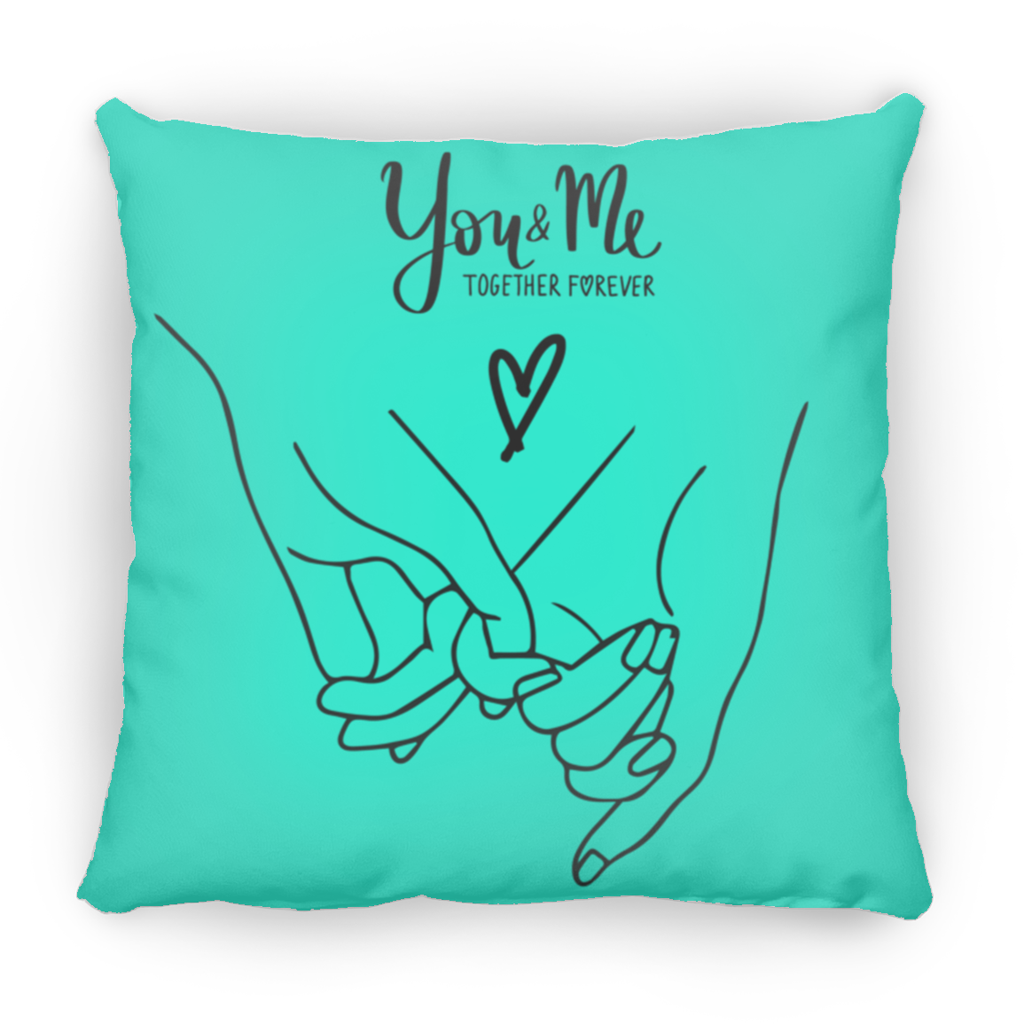 Together Forever You & Me Custom Pillow