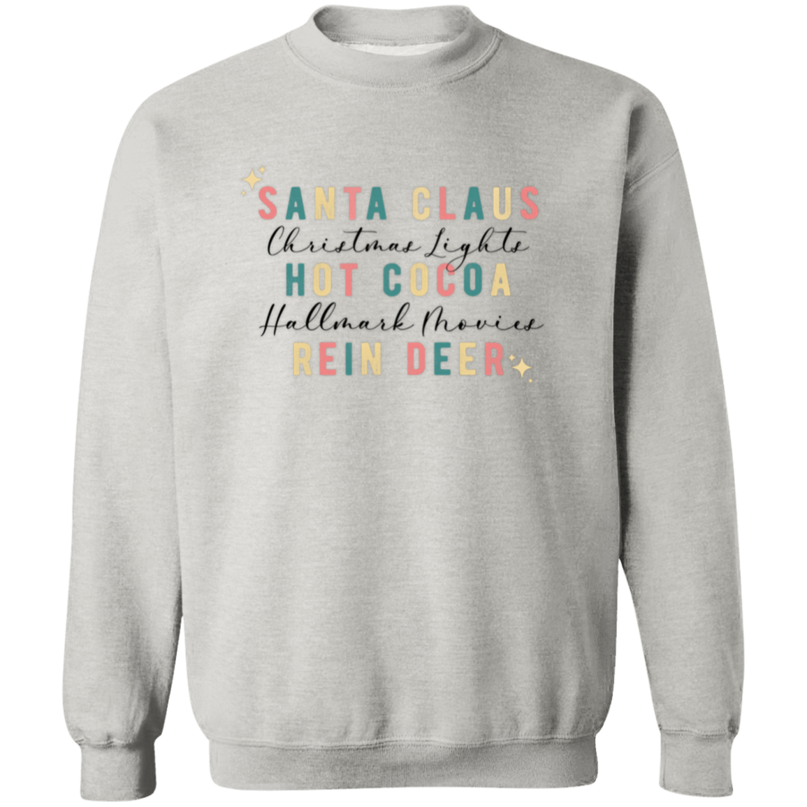 Santa, Lights, Cocoa, Hallmark Sweatshirt