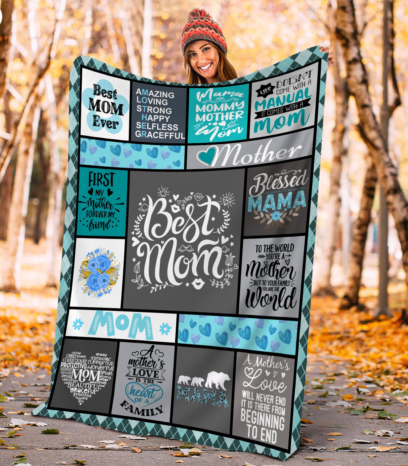 Best Mom Ever Cozy Blanket 50x60