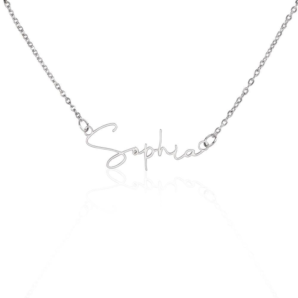Custom Name Signature Necklace