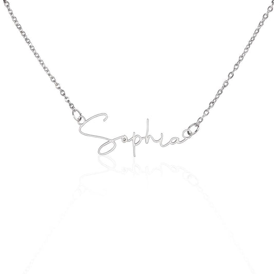 Custom Name Signature Necklace