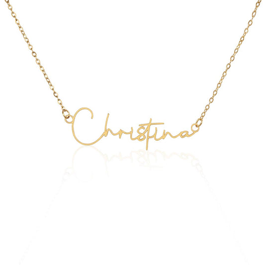 Custom Name Signature Necklace