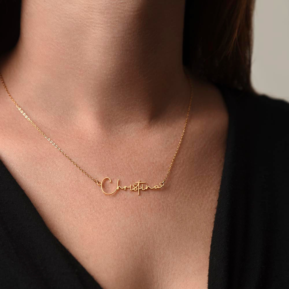 Custom Name Signature Necklace