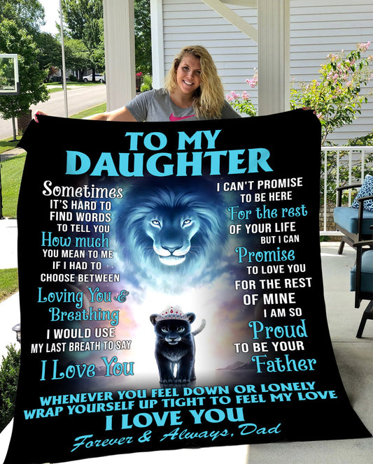 Lion Heart Dad Blanket