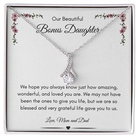 Heartfelt Bonus Daughter Necklace