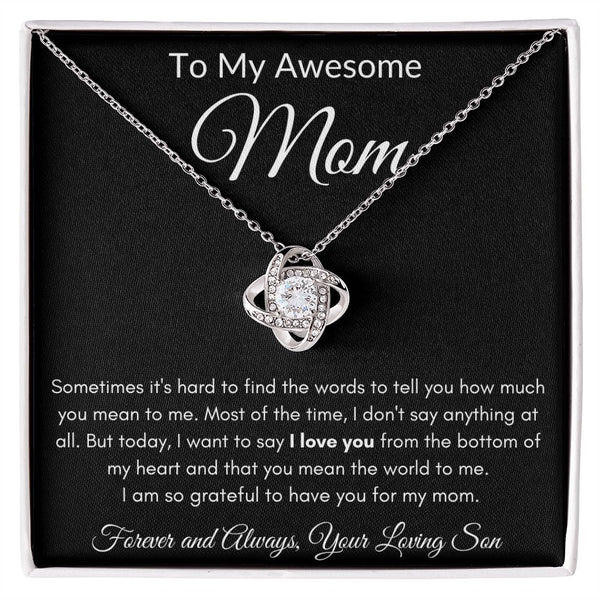 Love Knot Necklace for Mom