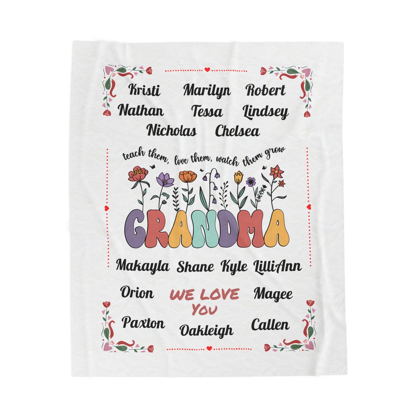 Grandma's Garden Blanket 50 x 60