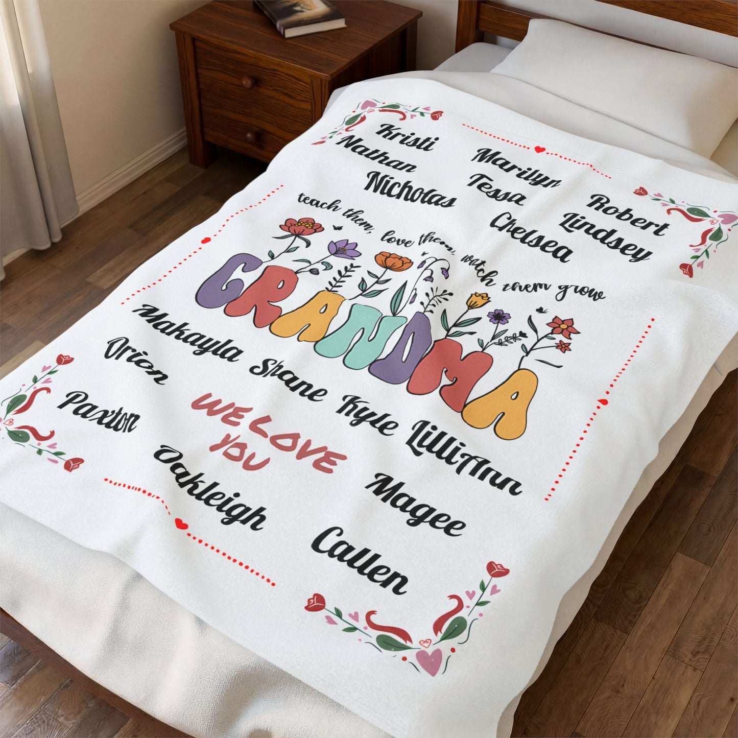 Grandma's Garden Blanket 50 x 60