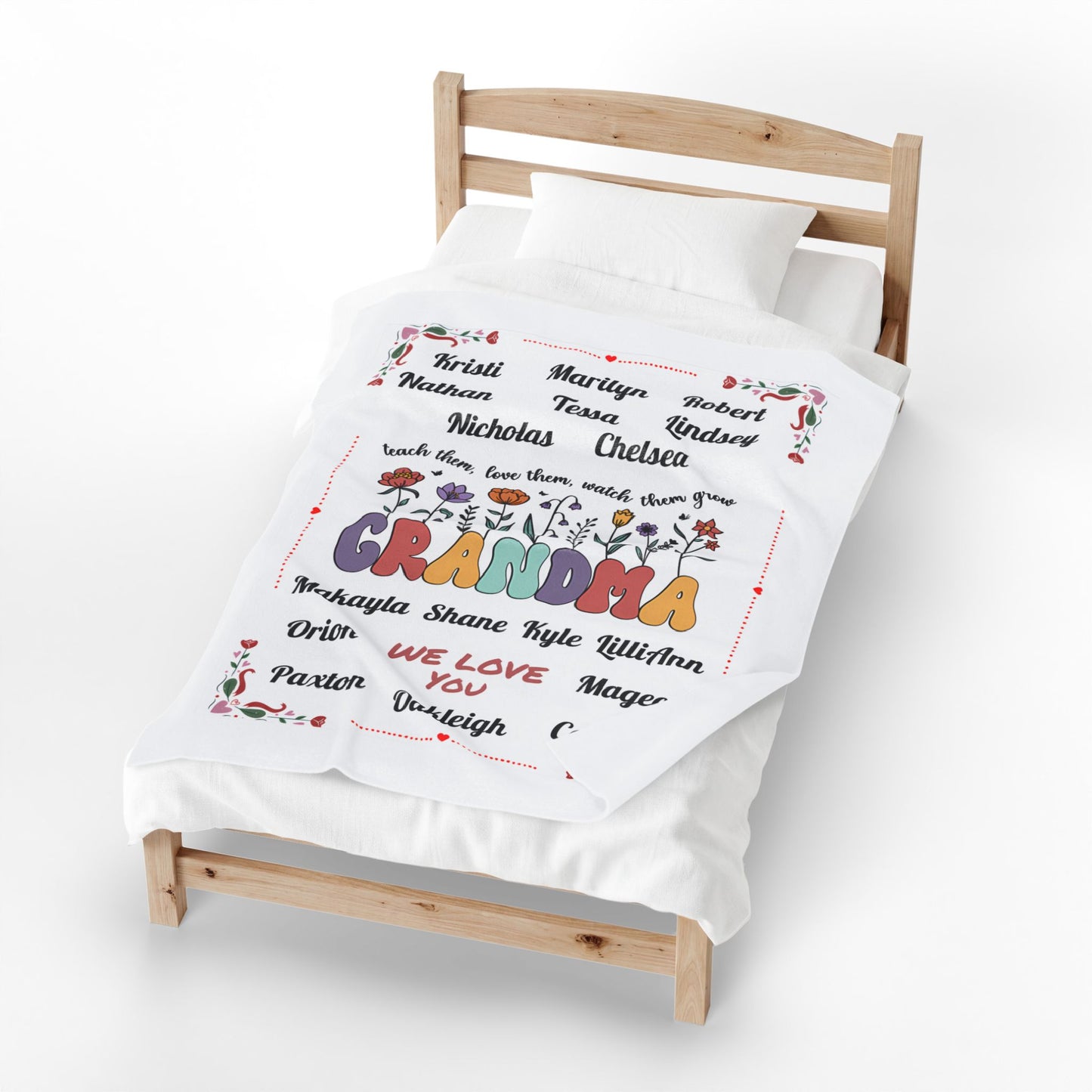 Grandma's Garden Blanket 50 x 60