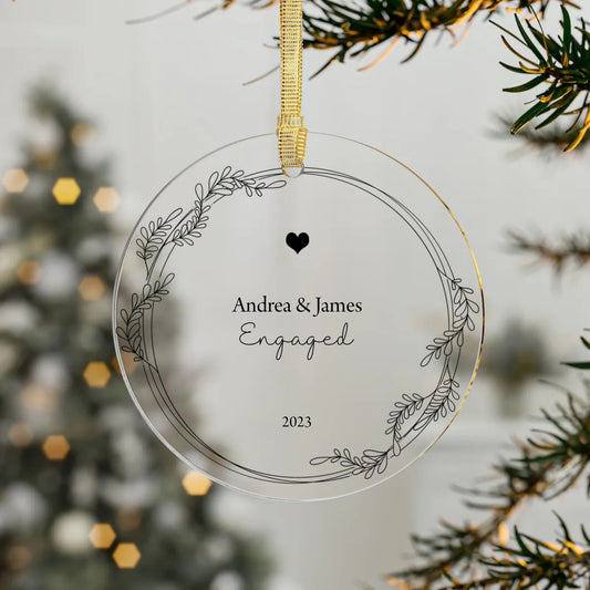 Personalized Engaged/Married Ornament