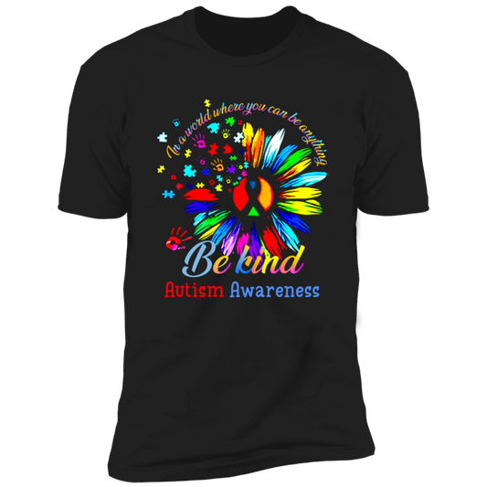 Be Kind Autism Awareness Premium Short Sleeve T-Shirt