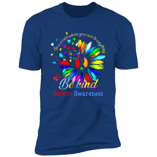 Be Kind Autism Awareness Premium Short Sleeve T-Shirt