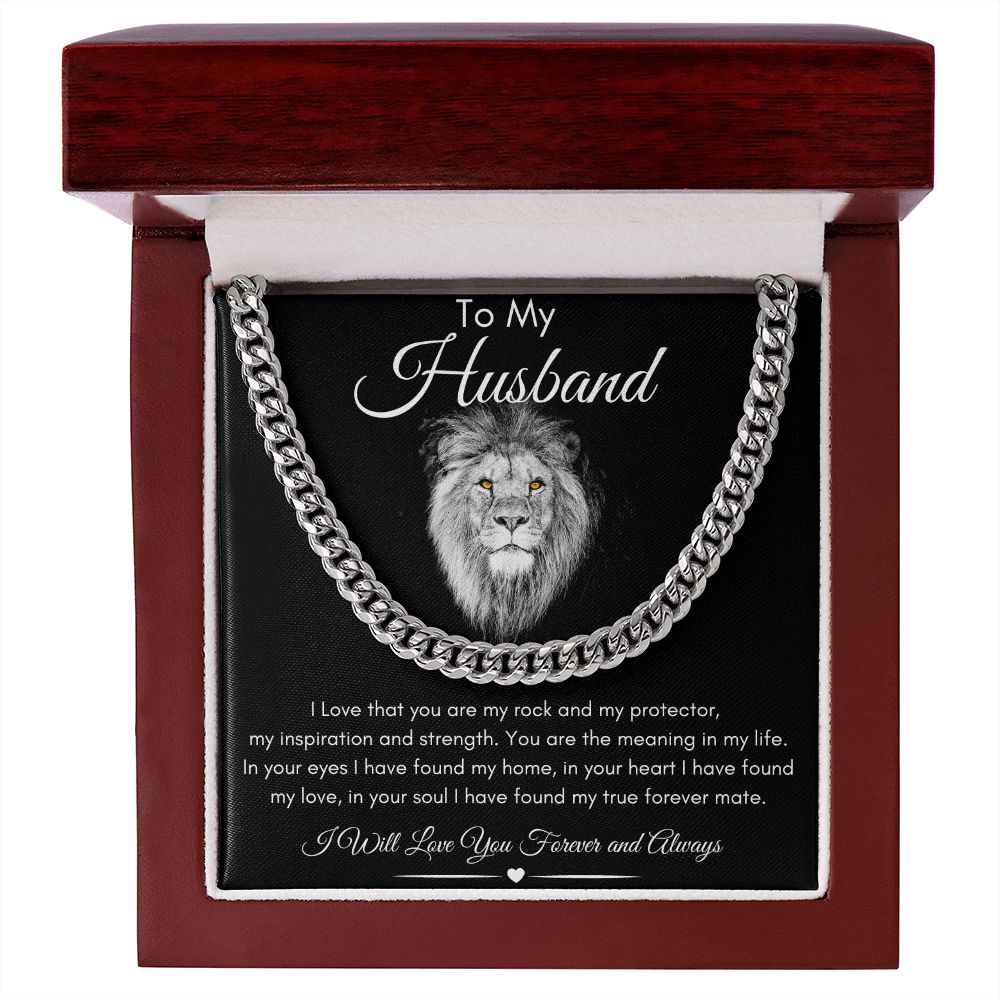 To My Husband Cubin Link Chain