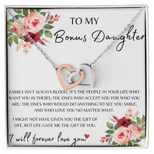 Bonus Daughter | Interlocking Hearts Necklace