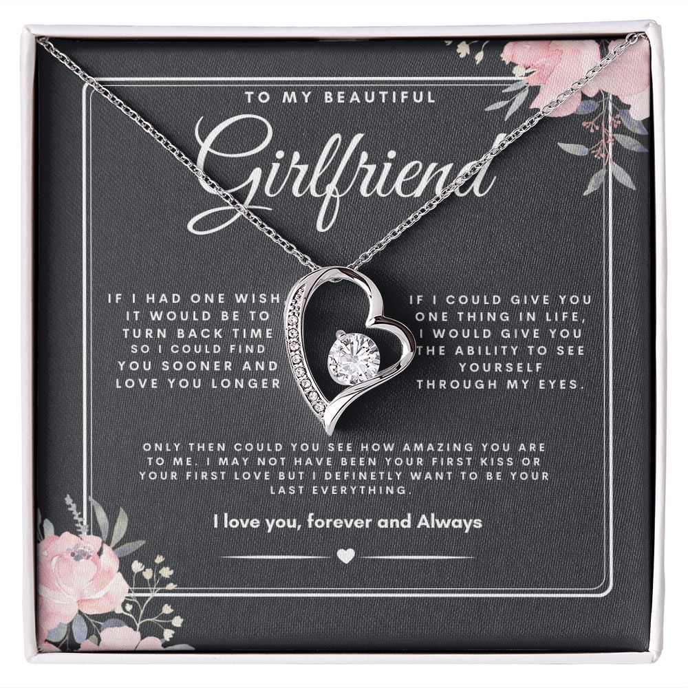 TO MY BEAUTIFUL GIRLFRIEND FOREVER LOVE NECKLACE
