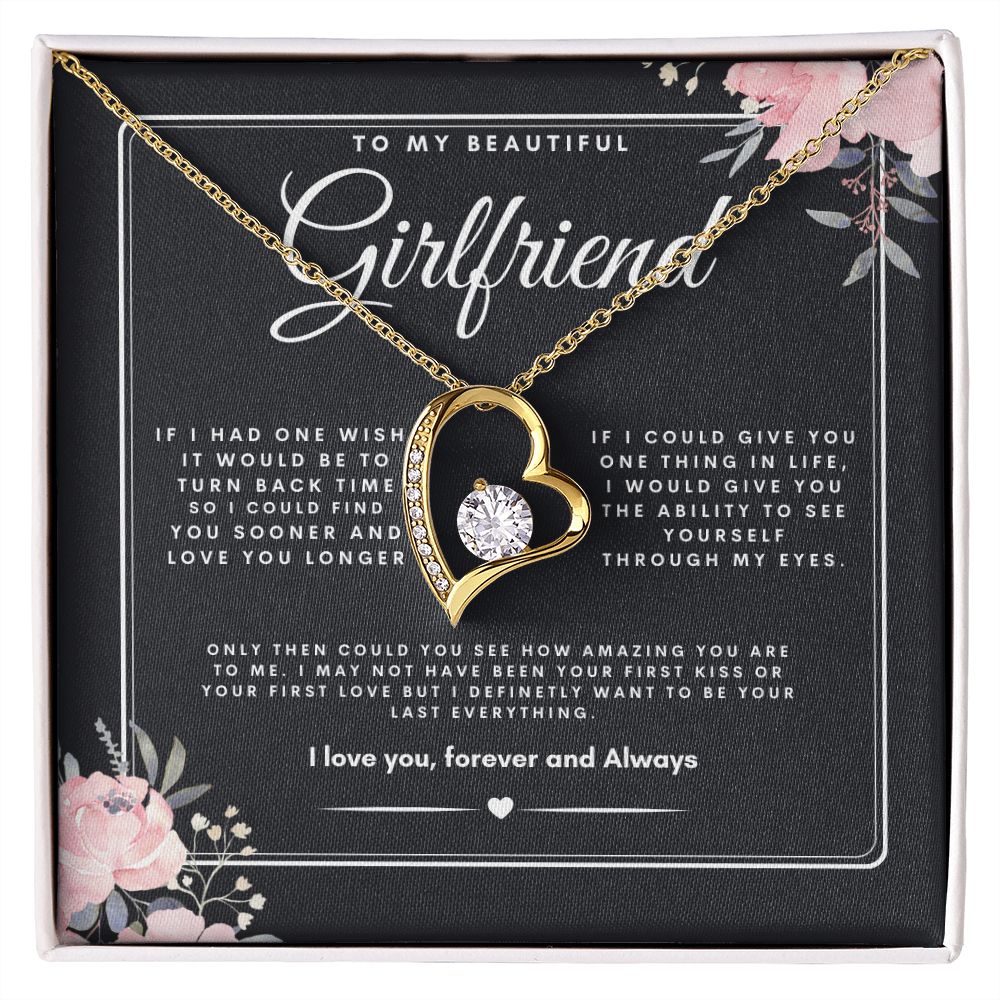 TO MY BEAUTIFUL GIRLFRIEND FOREVER LOVE NECKLACE